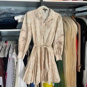 Maje pink floral dress